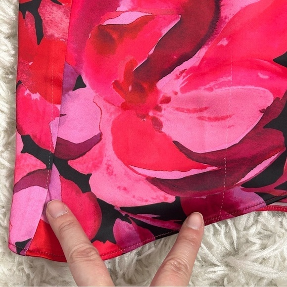 NBD Levigne Mini Wrap Style Dress in Dark Floral - Picture 8 of 16